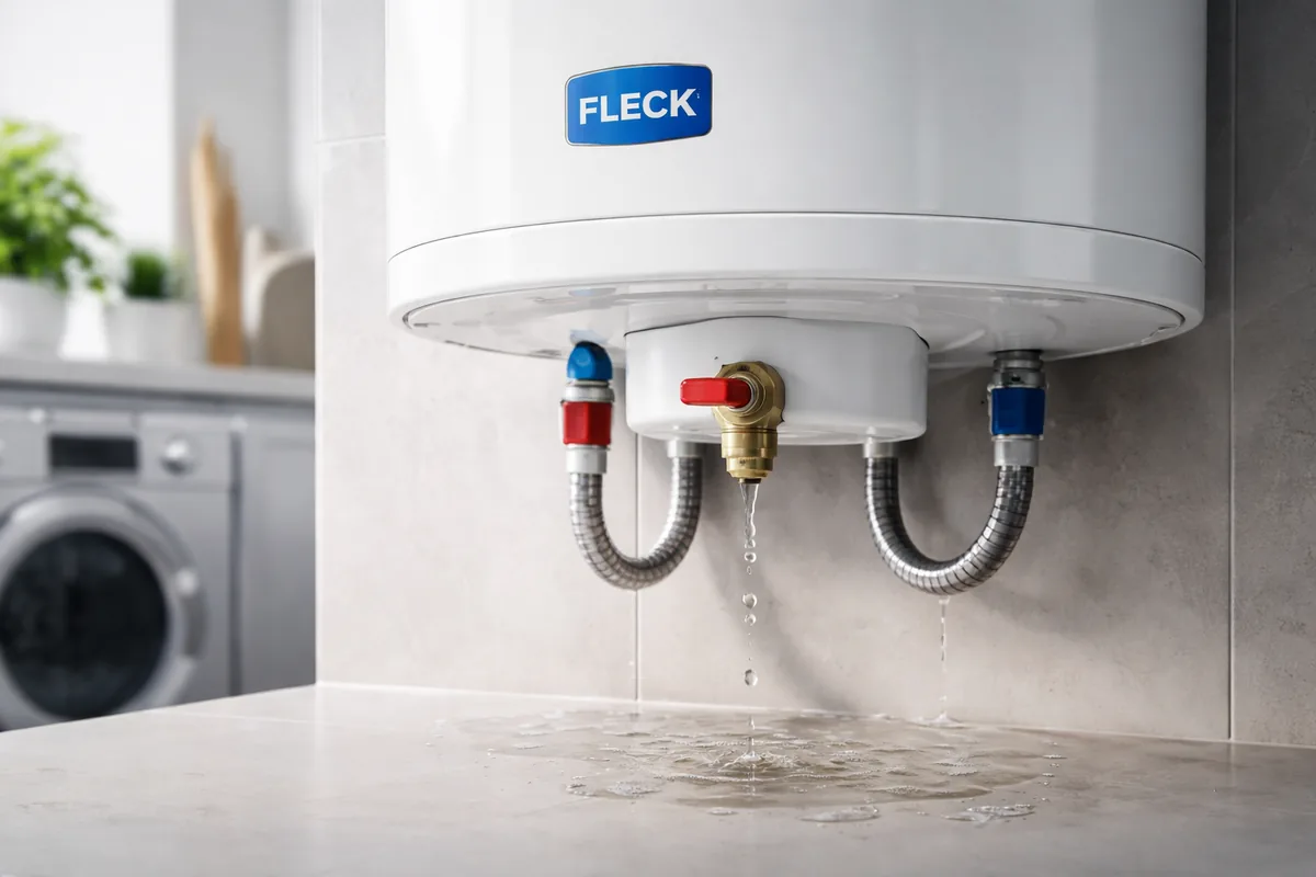 Chauffe-eau Fleck qui goutte en permanence : est-ce normal ?