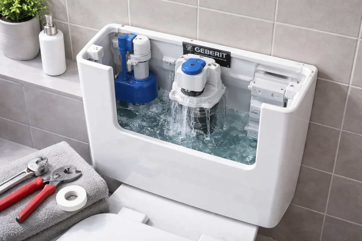Chasse d’eau Geberit qui coule en continu : que faire ?